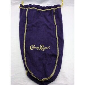 Large Purple Crown Royal Dice Bag 12" X 7"